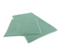 heimtexland ® Tapis de bain en chenille super moelleux et absorbant - Certifié Ökotex - Type 771 - Vert menthe - 45 x 50 / 50 x 80 cm