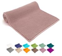 heimtexland ® Tapis de bain en chenille super moelleux et absorbant - Certifié Ökotex - Type 771 - Vieux rose - 60 x 90 cm