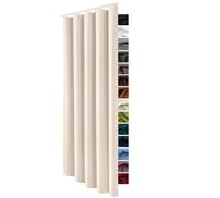 Heimtexland - Typ139 - Rideau occultant thermique avec galon fronceur et passants dissimulés - Top qualité - 245 x 135 cm crème