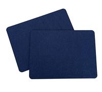 heimtexland ® Typ846 Lot de 2 sets de table lavables en feutre Bleu foncé 35 x 45 cm