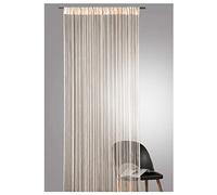 Heimtexland Type 121 Rideau de fils de qualité supérieure avec bande passe-tringle Peut être raccourci Certifié Ökotex Différentes couleurs et tailles au choix, Polyester, champagne, H 245 x L 95 cm