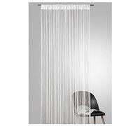 Heimtexland Type 121 Rideau de fils de qualité supérieure avec bande passe-tringle Peut être raccourci Certifié Ökotex Différentes couleurs et tailles au choix, Polyester, Blanc., H 245 x L 148 cm