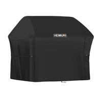 HEIMUNI Bâche Barbecue, Housse de Barbecue pour Weber Genesis 300 Série | Housse pour Barbecue Imperméable 420D Oxford Housse BBQ Exterieur pour Weber 2-3 Brûleurs Barbecue à Gaz, 152x66x111cm