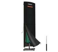 HEIMUNI Housse Parasol Droit Impermeable Housse de Parasol Déporté 4x3 | Housses pour Parasols de Jardin avec Tige Bâche Parasol de 4m Grande Protection Parasol Couverture de Parasol, 280x65/65cm