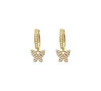 Hein 2pcs 925 Sterling Silver Huggies Boucles d'oreilles Cartilage Boucle d'oreille pour la Saint-Valentin Cadeau de Noël Bee Modèle à la Main Modèle Femme Boucles d'oreilles YC715