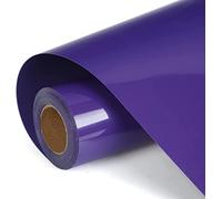 Heinaroman Rouleau Flex Thermocollant pour Tissu - 30,5 cm x 305 cm Vinyle Thermocollant pour Couper et Silhouette Cameo, Tissu Thermocollant Vinyle pour Fers, Presses à Chaud, Tissus (Violet)