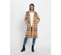 heine Cardigan bleu roi / cognac, Taille S-M