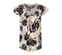 heine Chemisier beige / noir / blanc, Taille S