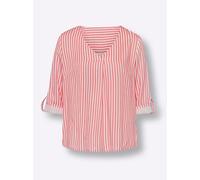 heine Chemisier beige / rouge, Taille S-M