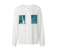 heine Chemisier écru / bleu cyan, Taille 4XL