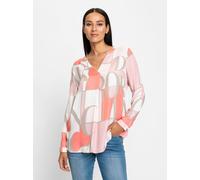 heine Chemisier taupe / corail / rose / blanc, Taille M-L