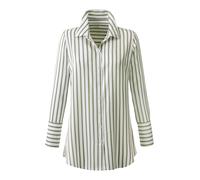 heine Chemisier vert / blanc, Taille XS