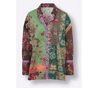 heine Chemisier vert / vert foncé / orange / rouge foncé, Taille M