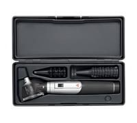 HEINE - Mini otoscope 3000 LED 2,5 V DIRECT avec spéculums réutilisables, set complet avec étui, noir - Tout le nécessaire pour l’examen auriculaire