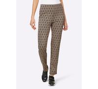 heine Pantalon camel / noir, Taille 34