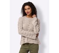 heine Pull-over 'Ajour' beige, Taille XS