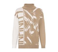 heine Pull-over beige foncé / blanc, Taille M