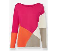 heine Pull-over beige foncé / orange / rose / blanc, Taille L-XL