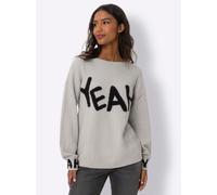 heine Pull-over gris clair / noir, Taille L-XL