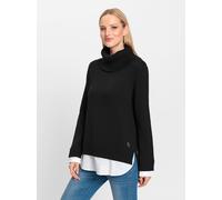 heine Pull-over noir / blanc, Taille M-L