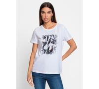 heine T-shirt orange / noir / blanc, Taille XS