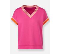 heine T-shirt orange / rose / blanc, Taille L
