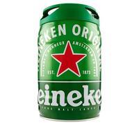 Heineken Bière blonde le fut 5 litres - Lot de 2
