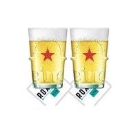 Heineken Silver 2 Verres à bière 50/56 cl officiel et neuf