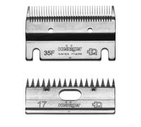 Heiniger Jeu de lames pour tondeuse 35F/17 styling pour chevaux et vaches, rasage à ras