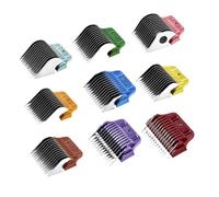 Heiniger Lot de 10 peignes de fixation en métal pour lames larges - Guide de peigne professionnel pour tondeuse à chien - Tailles assorties - Acier inoxydable - S'adapte à la plupart des tondeuses