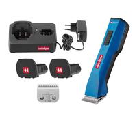 Heiniger Tondeuse sans fil - SAPHIR en coffret, 1 station de charge, 2 batteries Li-Ion