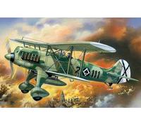 Heinkel He 51b-1 Avion Biplan ICM Kit Maquette 1:72 Plastique