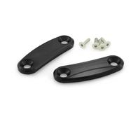 HEINMO Plaques de blocage de rétroviseur de moto, couvercle de trou de rétroviseur compatible avec ZX10R ZX6R Nin'250 Nin'400 2016-2023 2024 CNC en aluminium (Black)