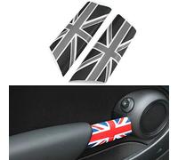 Heinmo Style de Voiture pour MN Cooper Clubman R55 R56 Cabrio R57 Coupé R58 Roadster R59 Voiture poignée de Porte intérieure Bouton Autocollant de Couverture (Gray Rice)