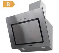 HEINNER A DCH-650RIX Hotte Aspirante Inclinée 60 cm, Hotte Cuisine Extraction et recyclage 594,5 m³/h, Argent