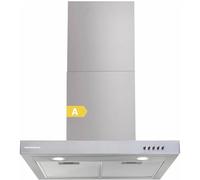 HEINNER HDCH-360TSS Hotte aspirante murale en T 60 cm, 3 niveaux, Hotte Cuisine Évacuation et recyclage 308 m³/h, Acier Inoxydable, Argent