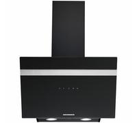 HEINNER HDCH-6060RGBK Hotte Aspirante 60 cm, hotte Inclineé, avec commande tactile 546,2 m³/h, 3 positions, Verre noir