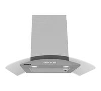 HEINNER HDCH-MD800GIX Hotte Murale Aspiration 800m³/h, Contrôleur de Vitesse Touch 3, Éclairage LED, Acier Inoxydable et Verre Puissance - Économie d'énergie - Garantie 5 Ans
