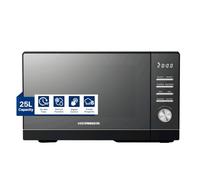 Heinner HMW-MD25DMRBK - Micro-ondes numériques avec fonction de décongélation, minuterie, affichage LED et programmes automatiques, design noir moderne - Facile à utiliser et facile d'entretien