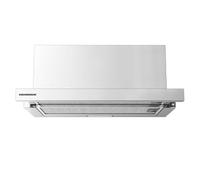 HEINNER HTCH-440FS Hotte aspirante à écran plat de 60 cm, hotte encastrable télescopique 325 m³/h, Recyclage Evacuation Acier Inoxydable
