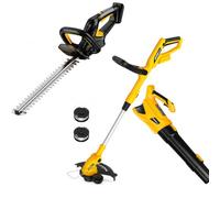 HEINPRO - Souffleur de feuilles sans fil + taille-haie + taille-bordure, compatible avec batterie DEWALT 20 V MAX (sans batterie ni chargeur)