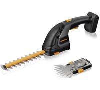 HEINPRO - Taille-haie sans fil compatible avec batterie Dewalt 20V MAX, batterie et chargeur non inclus (jaune)