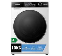 Heinrich´s Machine à laver - Fonction vapeur - 10 kg - Méga capacité - 15 programmes - 1400 tr/min - Aqua-Stop - Affichage LED - Sélection de l'heure de fin - Avec sécurité enfant - Moteur inverter