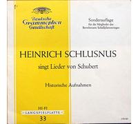 Heinrich Schlusnus Singt Lieder Von Schubert
