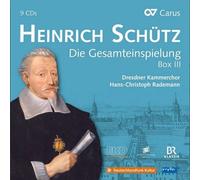 Heinrich Schütz Die Gesamteinspielung Complete Recording Box Iii 9cd