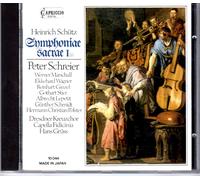 Heinrich Schütz : Symphoniae Sacrae 1ère Partie Reinhart Ginzel Albrecht Lepetit Peter Schreier Ekkehard Wagner Gothart Stier Hermann Christian Polster Günther Schmidt Capella Fidicinia Dir Hans Grüss