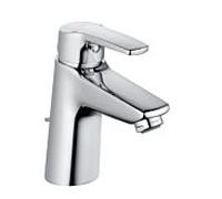 Heinrich Schulte Alpha 320 mitigeur lavabo chromé | Robinet de lavabo avec mitigeur monocommande et garniture de vidange 2000 2000 /4 pouces | Robinetterie moderne saillie 110 mm | robinet de salle de