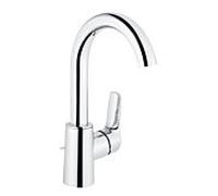 Heinrich Schulte Alpha 320 mitigeur lavabo chromé | Mitigeur monocommande avec garniture de vidage 2000 2000 /4 pouces | Robinet d'évier | Robinet design saillie 150 mm | robinet pour salle de bain