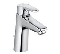 Heinrich Schulte Alpha 320 mitigeur lavabo chromé | Mitigeur monocommande pour lavabo avec garniture de vidage 2000 2000 /4 pouce | Raccord Salle de bains saillie 150 mm | Robinet moderne | Équipement