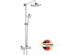 Heinrich Schulte Ascona Colonne de douche thermostatique Z034647-00010 avec douchette à main 5 jets, chromé